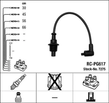 NGK 7275 Uždegimo laido komplektas
