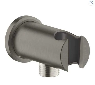 Rainshower dušo galvutės laikiklis su dušo išvadu. brushed hard graphite
