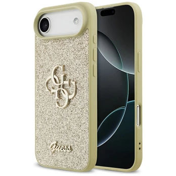Dėklas Guess Fixed Glitter Big 4G do iPhone Air auksinė