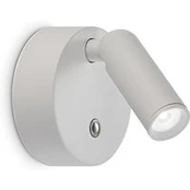 IDEAL LUX LED akumuliatorinis sieninis prožektorius „Bean“, baltas, plotis 8 cm