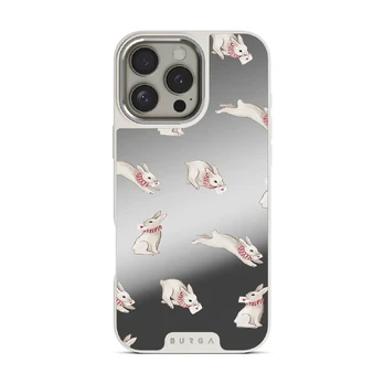 Late Again - iPhone 16 Pro Max Case, Elite Mirror Light (MagSafe) / Silver