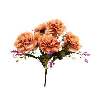Dirbtinė gvazdikų puokštė, 32 cm : Spalva - Mėlyna