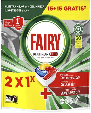 FAIRY PLATINUM PLUS LEMON indaplovė 30 capsules