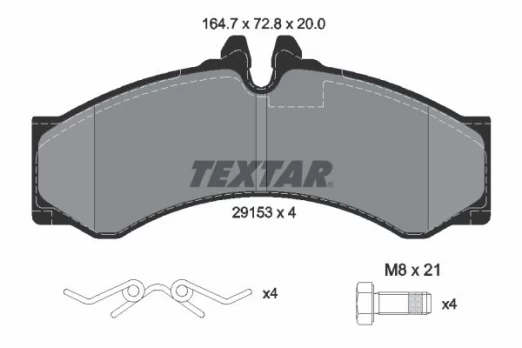 TEXTAR 2915301 Brake pad set