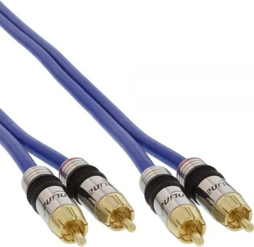 Inline Kabelis į RCA (Cinch) x2 - RCA (Cinch) x2 30m mėlynas (89730P)