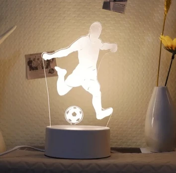 3D LED vaikiška naktinė lemputė