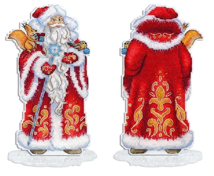 Cross stitch kit "Santa Claus, with stand" SR-943