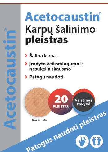ACETOCAUSTIN Karpų šalinimo pleistras N20