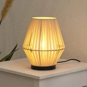 OSRAM stalo lempa „Decor Stripes“, smėlio spalvos, tekstilė, E14
