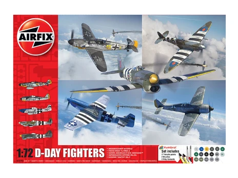 Airfix - D-Day Fighters dovanų komplektas, 1/72, A50192