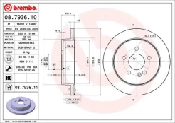 Stabdžių diskas BREMBO 08.7936.11 kaina