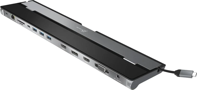 J5 Create J5 Sukurkite USB-C TRIJŲ EKRANŲ DOKĄ / STOTĮ