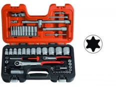 Įrankių rinkinys Bahco 1/4" & 1/2" Square Drive Socket Set, 56 vnt. kaina