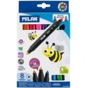 Flomasteriai MILAN MAXI BICOLOR, 8vnt./16 sp. kaina