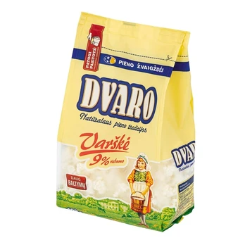 Pusriebė varškė DVARO, 9% rieb., 400 g