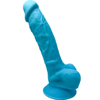 SILEXD - MODEL 1 REALISTIC PENIS PREMIUM SILEXPAN SILICONE BLUE 17,5 CM