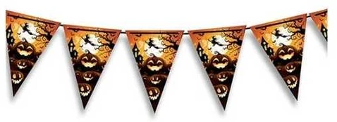 Fiesta Græskar vimpelguirlande, 3 m