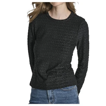 Palaidinės moterims, Juoda, Logo jacquard ls fit