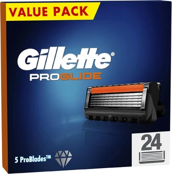 Keičiamos skustuvo galvutės Gillette Proglide, 24 vnt