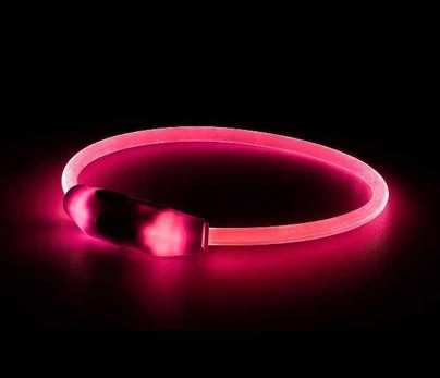 Happet LED antkaklis raudonas M 55cm