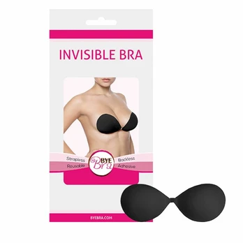 Bye Bra Bras Bye Bra - Invisible Bra Cup C Juodas