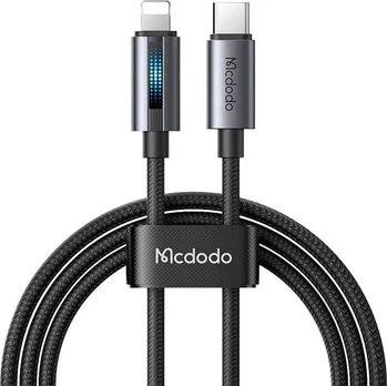 MCDODO ĮKROVIKLIS USB-C ŽAIBO GREITO ĮKROVIMO KABELIS IPHONE 1M LED