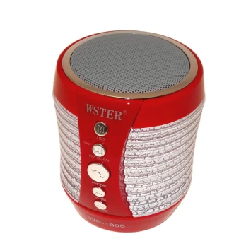 Bluetooth kolonėlė WSTER WS-1805 - Raudona