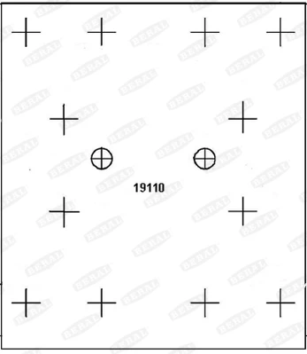 stabdžių antdėklo rinkinys, būgninis stabdys KBL19109.9-1637