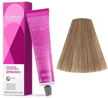 Plaukų dažai Kadus Professional Permanent Color, 7/17, 60 ml