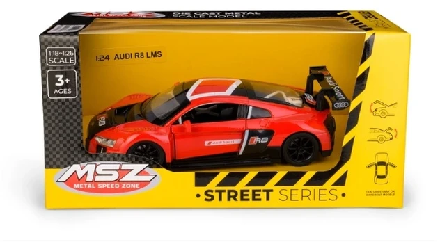 Daffi MSZ 1:24 Audi R8 LMS raudona M-510 75108