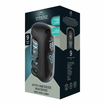 Titanz Auto Squeeze Machine Black USB-C Rechargeable Multi-Mode