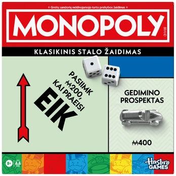 MONOPOLY Žaidimas „Monopolis“, (lietuvių kalba)
