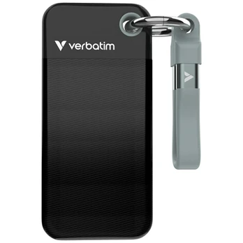 Verbatim Drive SSD 1TB - key ring with cable USB 3.2 gen.2 black-grey 32190