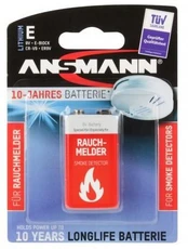 Ansmann Bateria 9V Block 1 vnt.