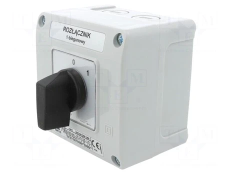 Switch: cam switch | Stabl.pos: 2 | 10A | 0-1 | Poles: 1 | Pos: 2 | IP65