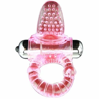 BAILE Sweet Abs 10 Rhythms Pink Vibrating Ring, Flexible TPR, 4.6cm
