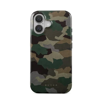 Tropical Green Camo - iPhone 16 Plus Case, Tough (MagSafe) / N/A