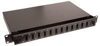 Lanview Fibre patch panel 19" 1U 12 jungtys for SC duplex/LC quad