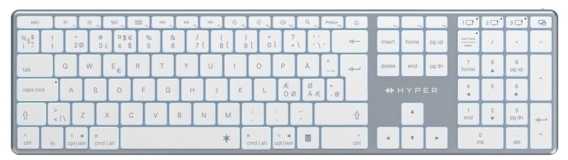 HyperSpace Keyboard (Nordic) Next Bluetooth Wireless, Pilkas