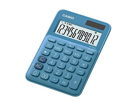 Skaičiuotuvas Casio MS-20UC-BU mėlynas 12 skaitmenų