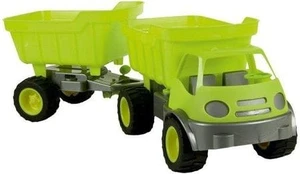 Mochtoys plastikinis sunkvežimis su priekaba – žalias
