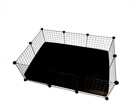 C&C modulinis narvas 3x2 110x75 cm jūrų kiaulytė, ežys, juodas