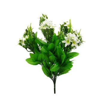 Dirbtinė jazminų puokštė, 50 cm