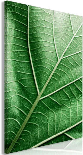 Artgeist Paveikslas - Malachite Leaf (1 Part) Vertical