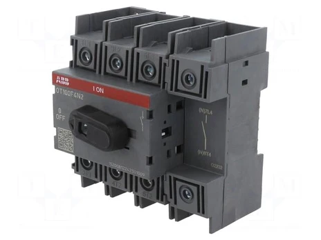 Switch-disconnector | Poles: 4 | for DIN rail mounting | 100A | OT