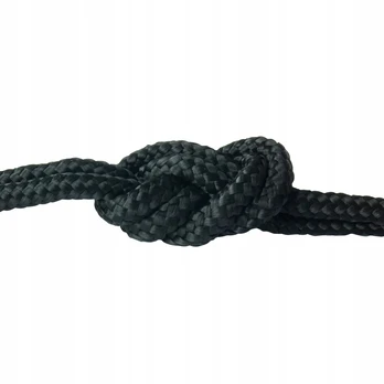 Juodas polipropileno lynas 6mm, 15m - universalus, tvirtas