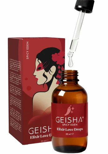 Elixir Love Drops 50 ml by GEISHA - Warming Sensation Massage Formula
