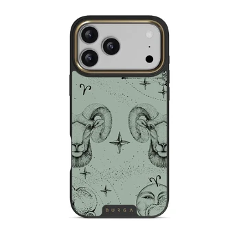 Aries - iPhone 17 Pro Max Case, Elite Dark (MagSafe) / Gold / Turquoise