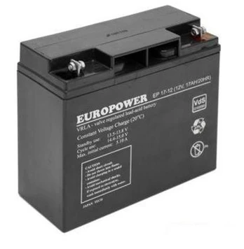 AKUMULIATORIUS 12V 17AH VRLA/EP17-12 EUROPOWER EMU