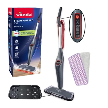 Vileda STEAM PLUS PRO XXL steam cleaner including 2 replacement covers
